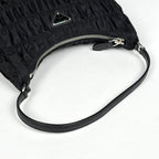 Prada Handbag Gathered Nylon Nero — view 5