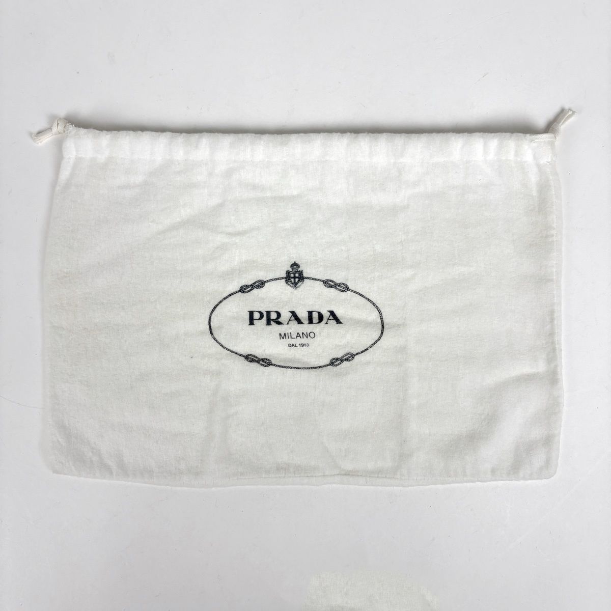 Prada Handbag Gathered Nylon Nero — view 7