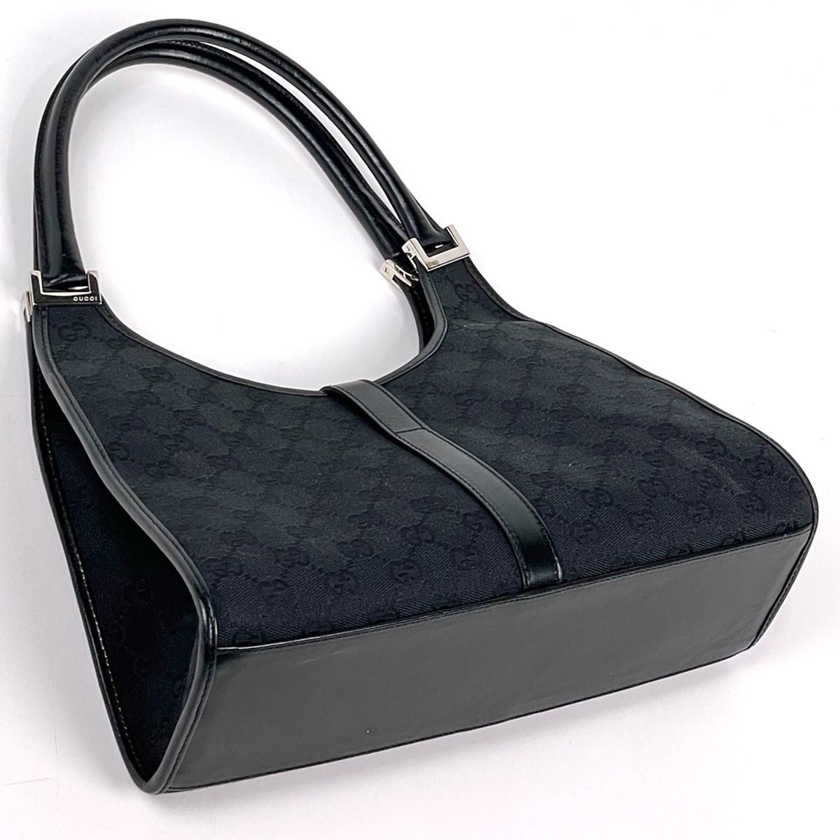 Gucci Shoulder Bag Jackie Line GG Canvas Black — view 2