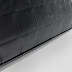 Chanel Tote Bag CC Logo Choco Bar Leather Black — view 4