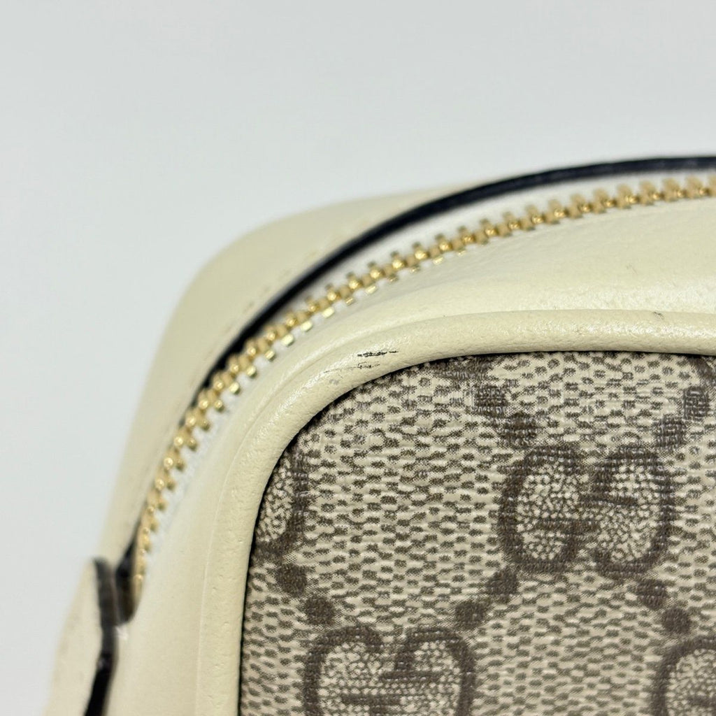 Gucci Shoulder Bag GG Pattern Sherry Line Web Beige White — view 4