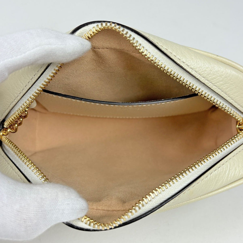 Gucci Shoulder Bag GG Pattern Sherry Line Web Beige White — view 8
