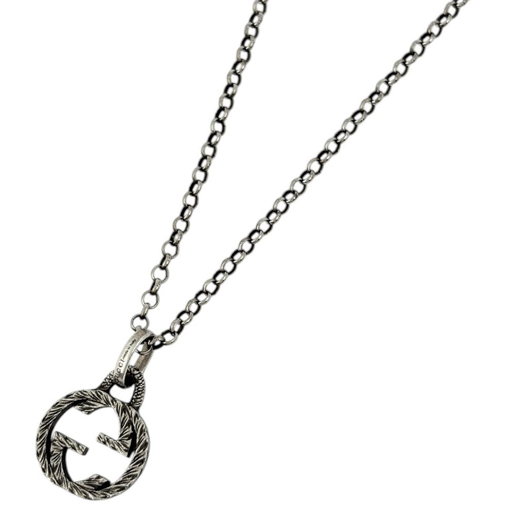 Gucci Necklace Interlocking G 925 Sterling Silver