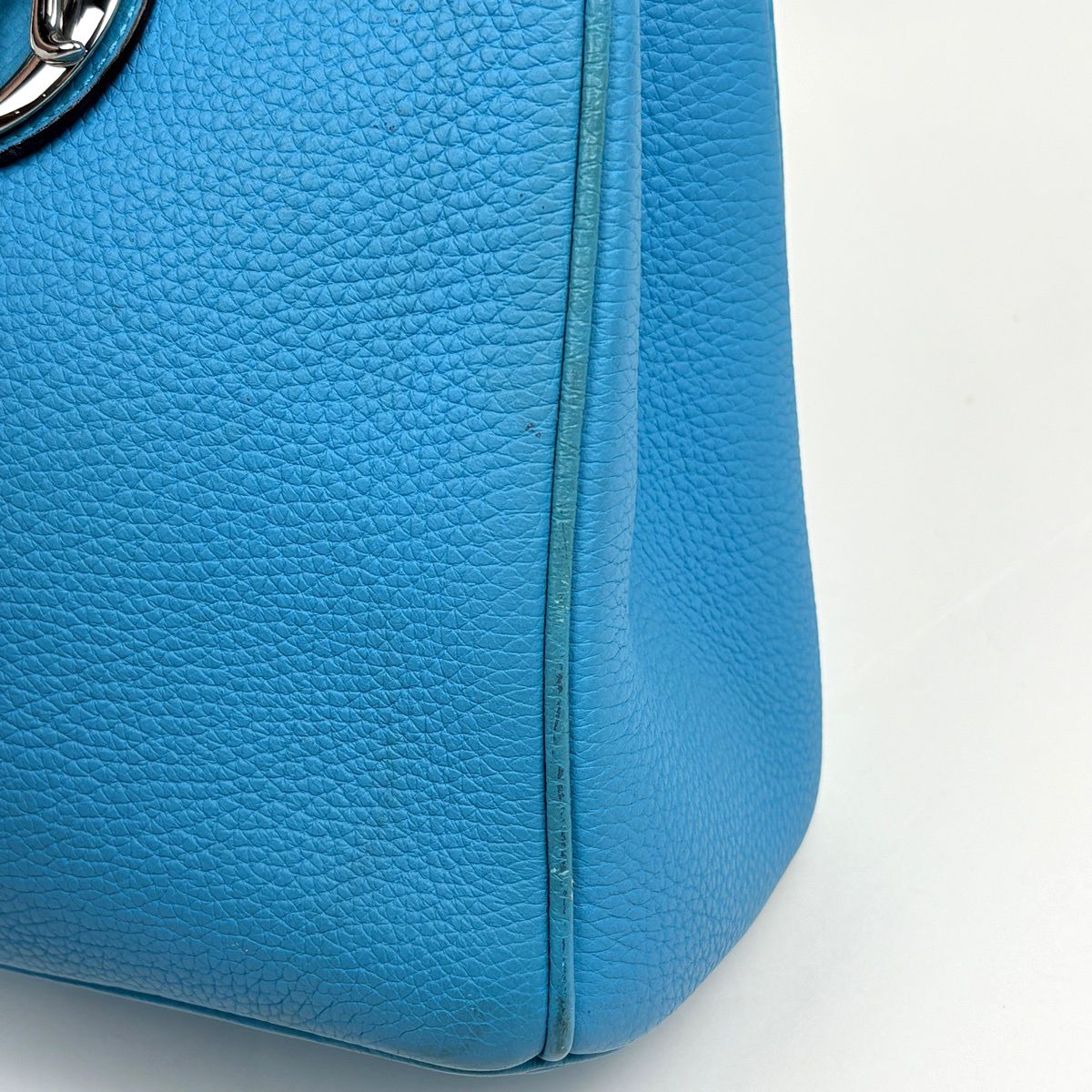 Dior Handbag Diorissimo 2-Way Leather Blue — view 5