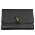 Louis Vuitton Portefeuille Capucines Compact Leather LV Logo Trifold Wallet