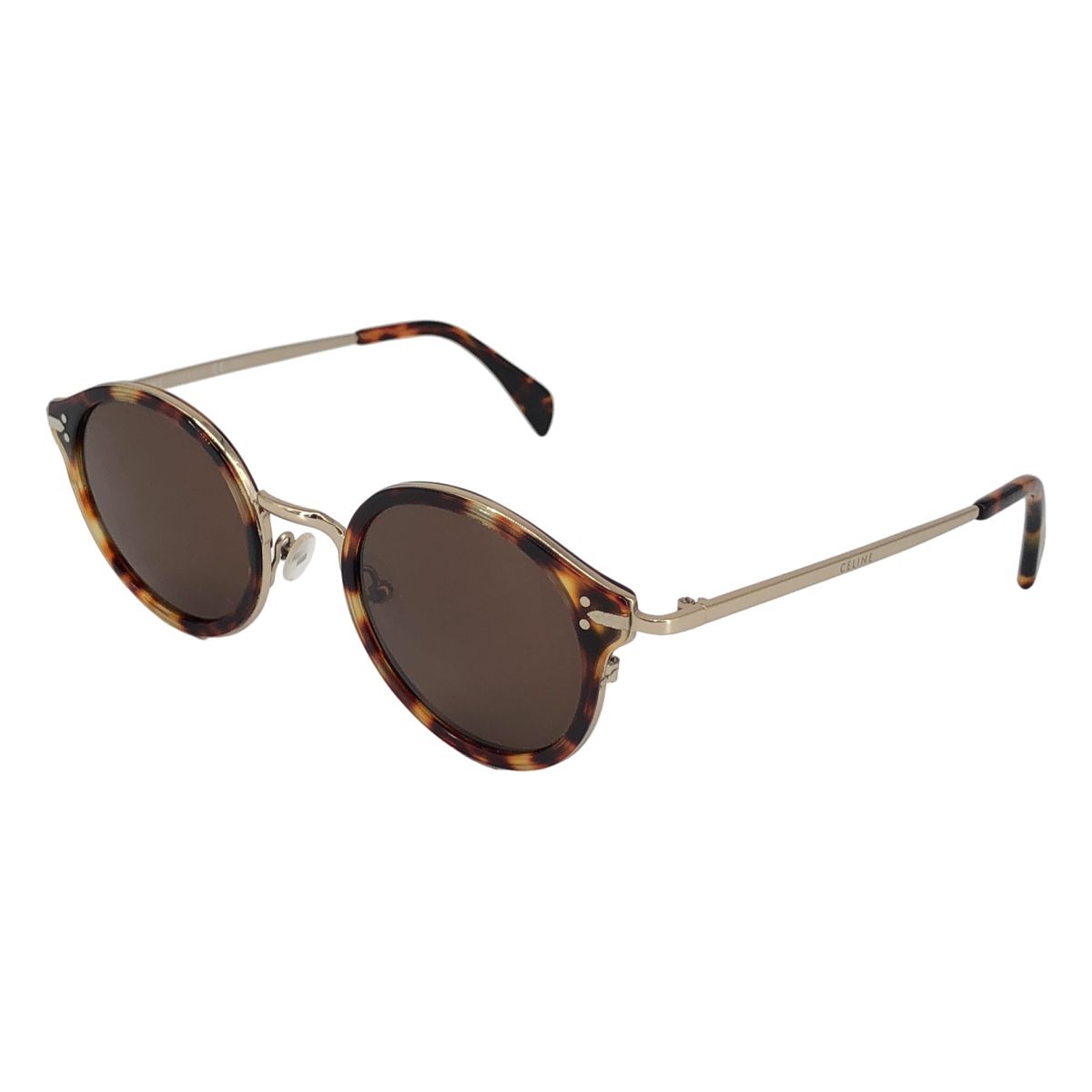 Celine Combination Sunglasses Brown Gold Eyewear