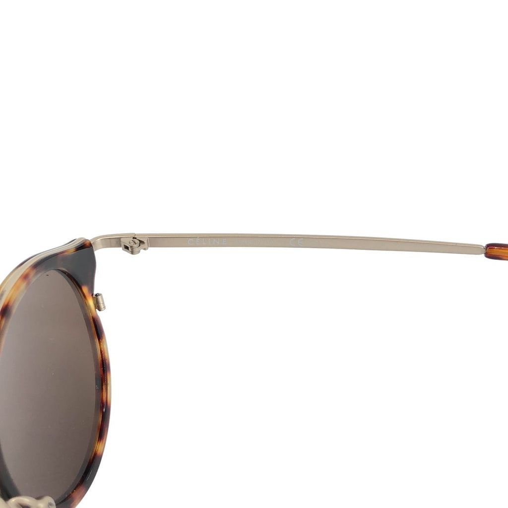 Celine Combination Sunglasses Brown Gold Eyewear — view 6