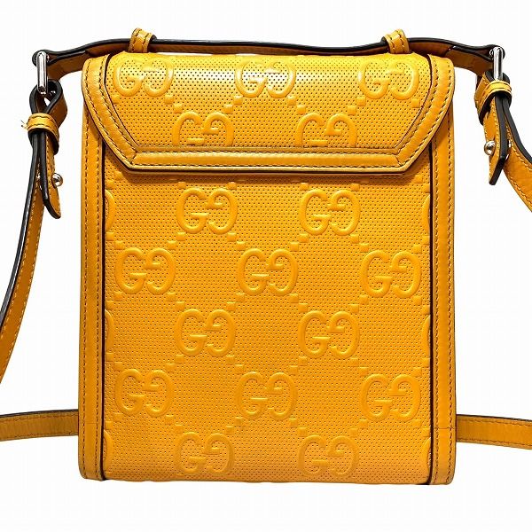 Gucci GG Embossed Shoulder Bag Leather — view 2