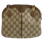 Gucci Vintage Sherry Line Beige GG Supreme Canvas 904 02 047 Shoulder Bag — view 2