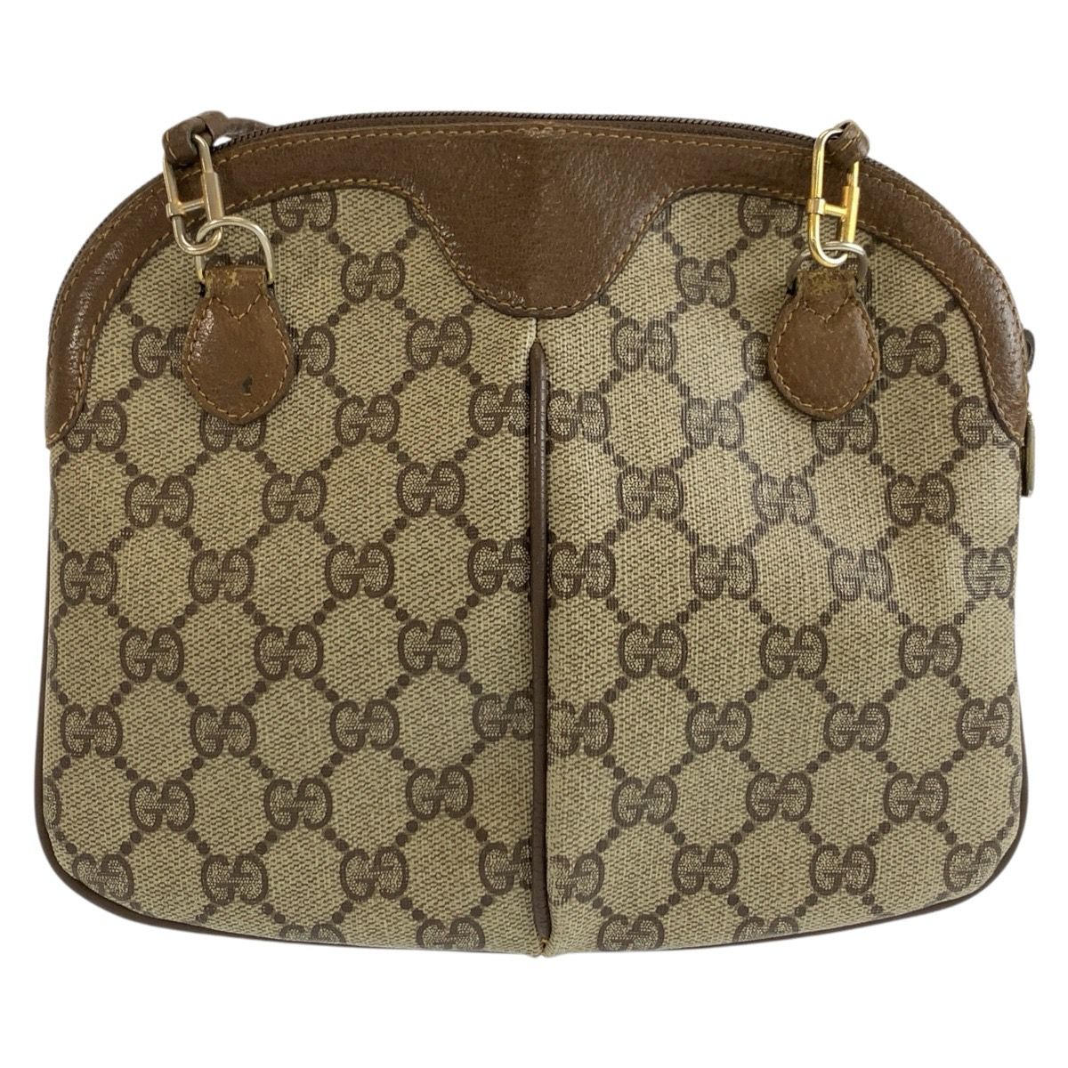 Gucci Vintage Sherry Line Beige GG Supreme Canvas 904 02 047 Shoulder Bag — view 2