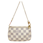 Louis Vuitton Mini Pochette Accessoires Damier Azur Pouch Canvas — view 2