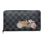 Louis Vuitton Zippy Organizer Damier Graphite Wallet Canvas