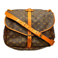 Louis Vuitton Saumur 35 Monogram Shoulder Bag Canvas