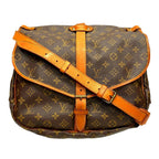 Louis Vuitton Saumur 35 Monogram Shoulder Bag Canvas