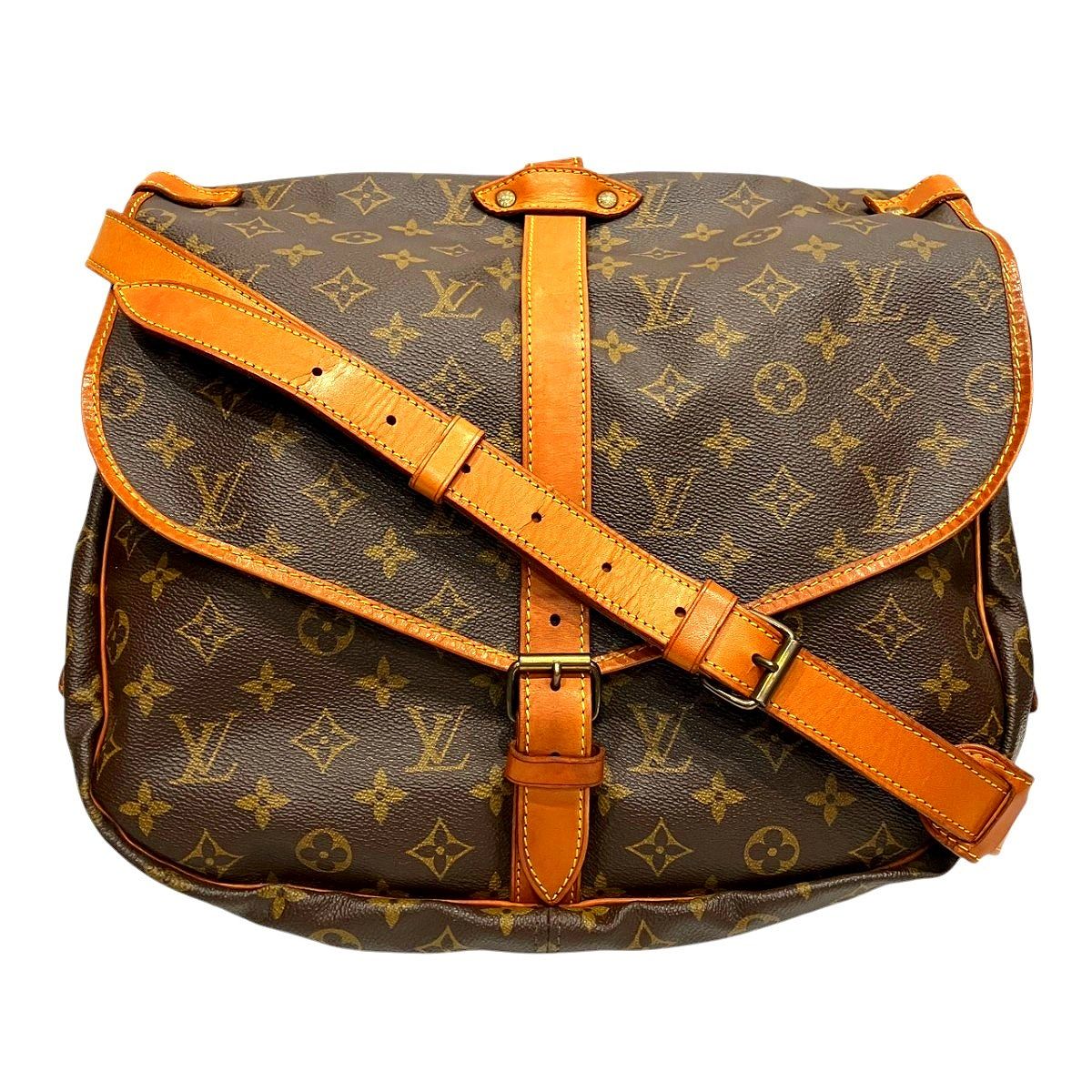 Louis Vuitton Saumur 35 Monogram Shoulder Bag Canvas