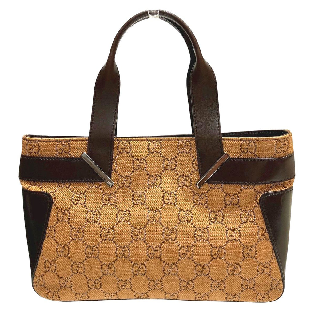 Gucci Handbag Leather GG Canvas — view 2