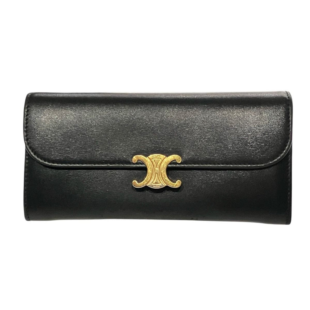 Celine Triomphe Wallet Leather