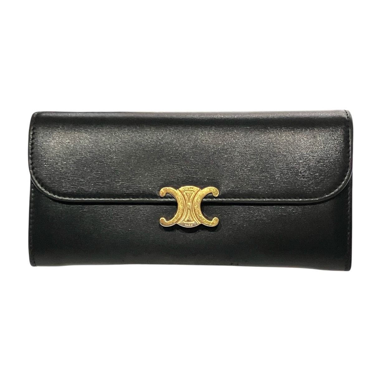 Celine Triomphe Wallet Leather
