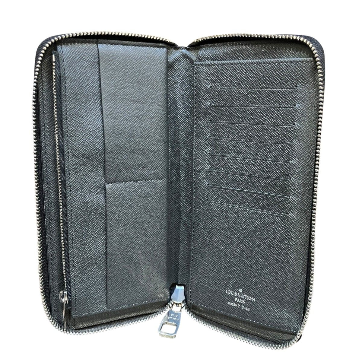 Louis Vuitton Zippy Wallet Vertical Damier Graphite Color Column Canvas — view 3