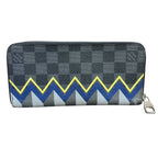 Louis Vuitton Zippy Wallet Vertical Damier Graphite Color Column Canvas