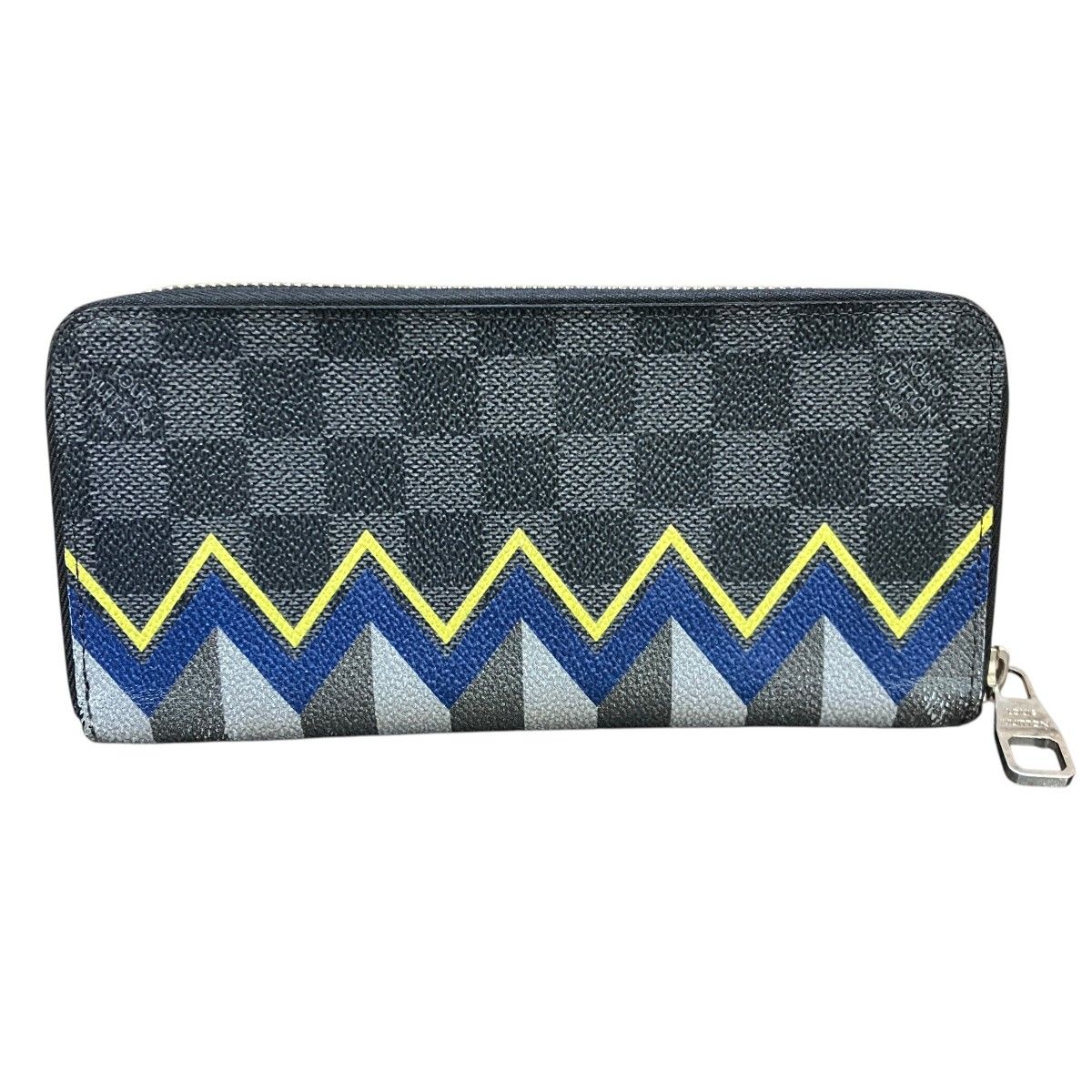 Louis Vuitton Zippy Wallet Vertical Damier Graphite Color Column Canvas