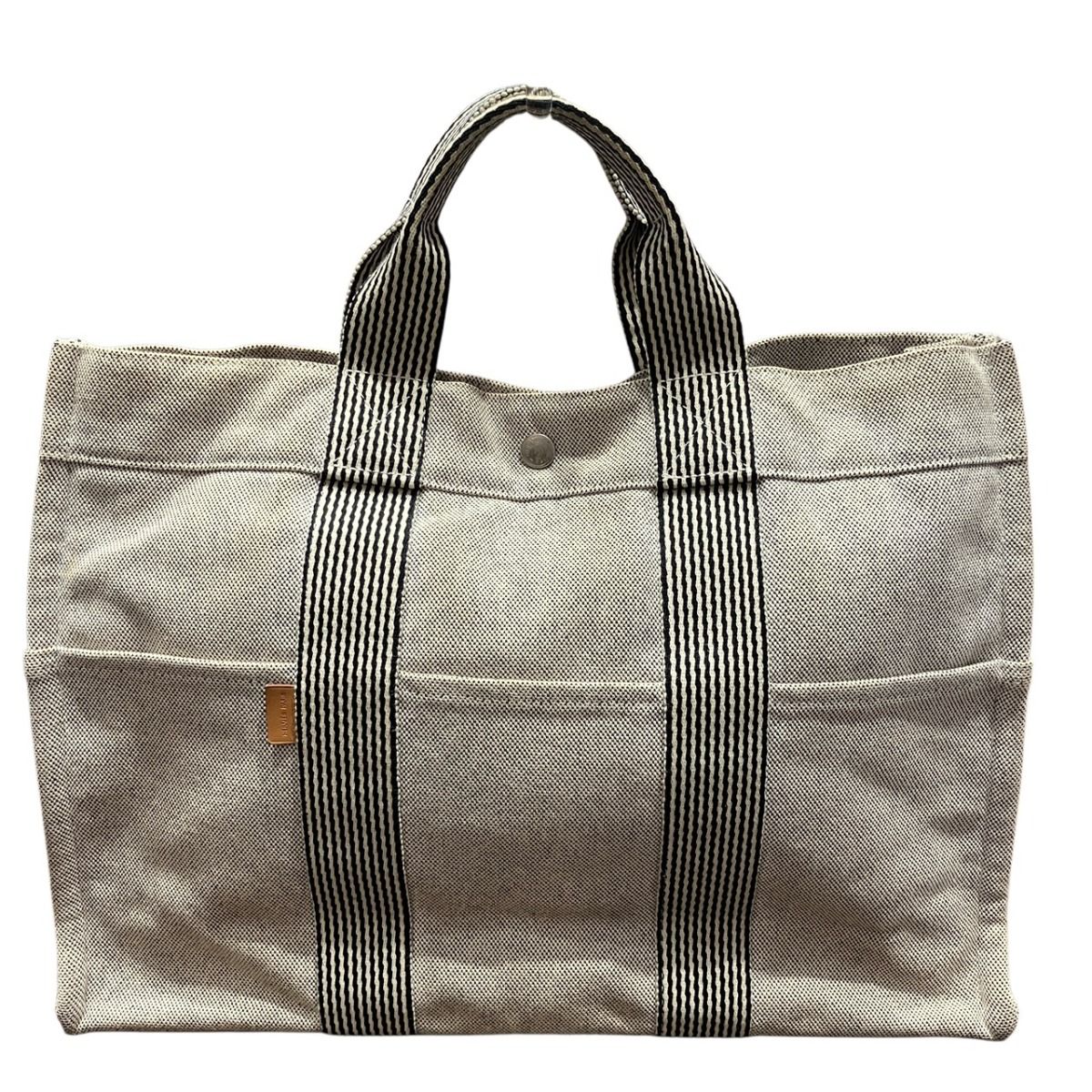 Hermes Fourre Tout MM Handbag Canvas