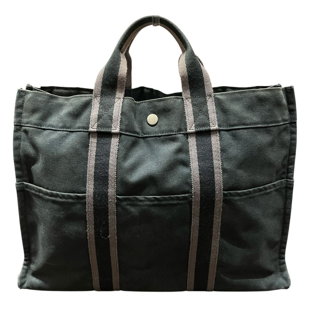 Hermes Fourre Tout MM Handbag Canvas