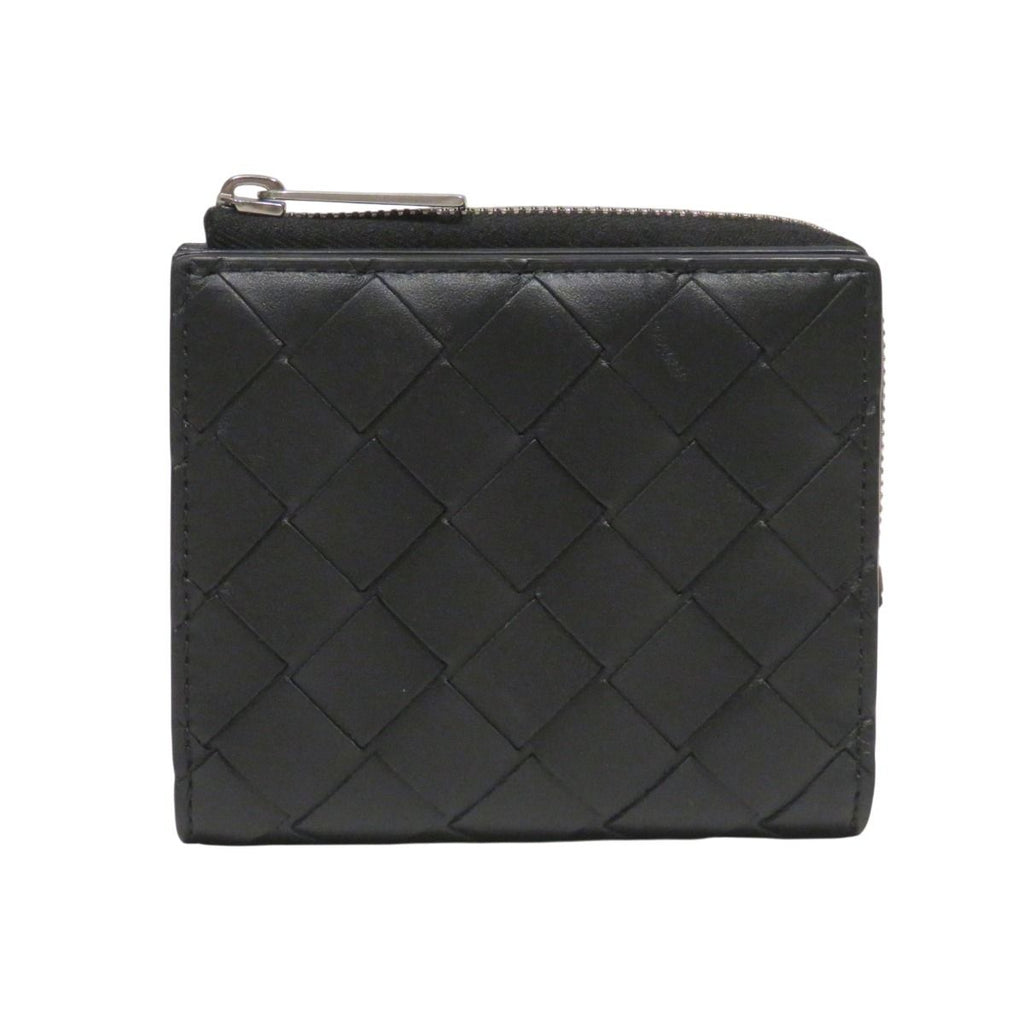 Bottega Veneta Intrecciato Bifold Zipper Wallet Leather