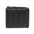 Bottega Veneta Intrecciato Bifold Zipper Wallet Leather