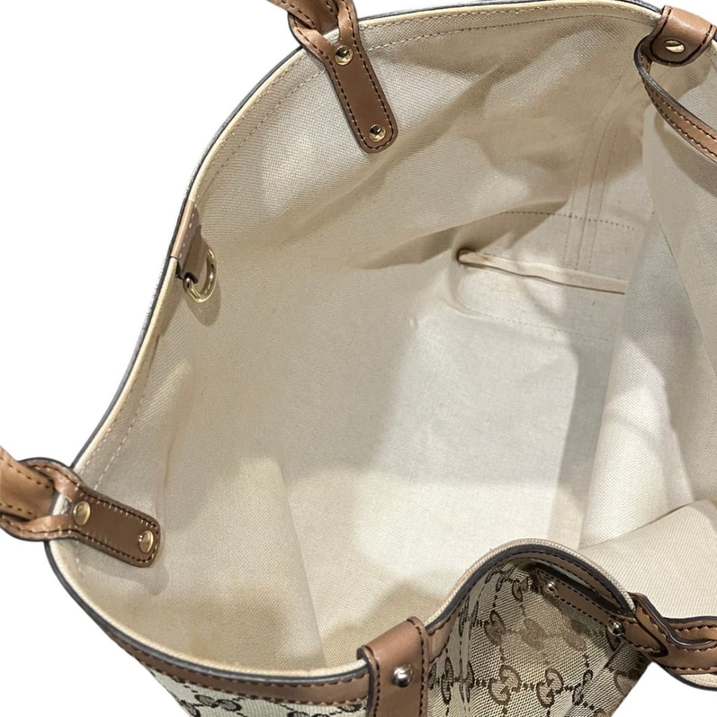 Gucci Medium Craft Tote Bag GG Canvas — view 7
