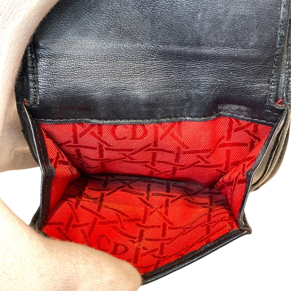 Dior Cannage Bifold Wallet Leather — view 8