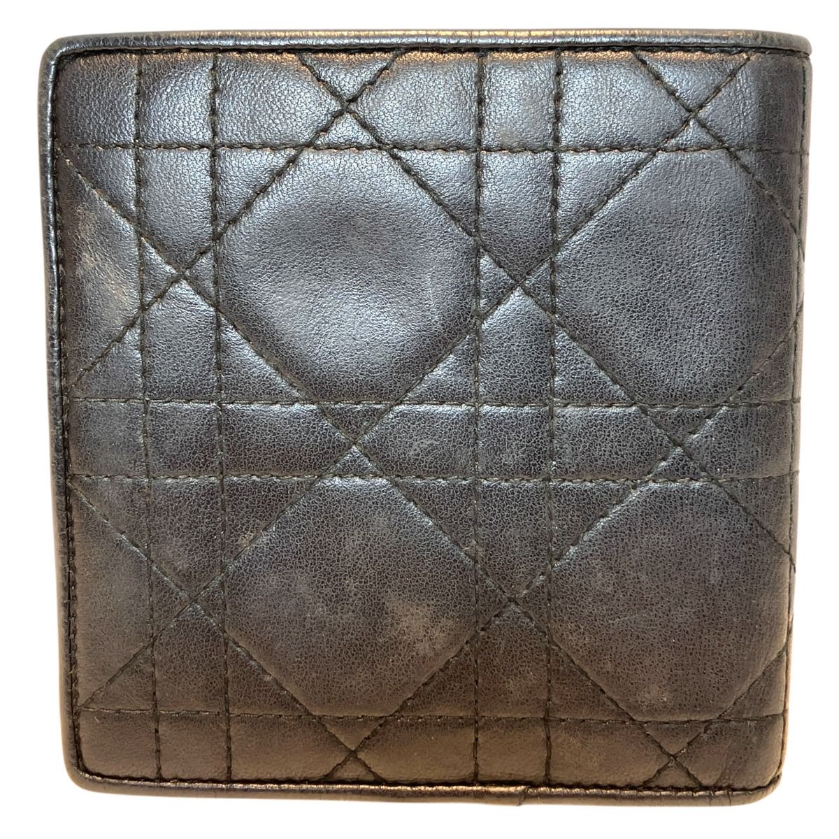 Dior Cannage Bifold Wallet Leather — view 2