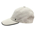 Hermes H Embroidery Cap Leather Canvas Hat — view 7