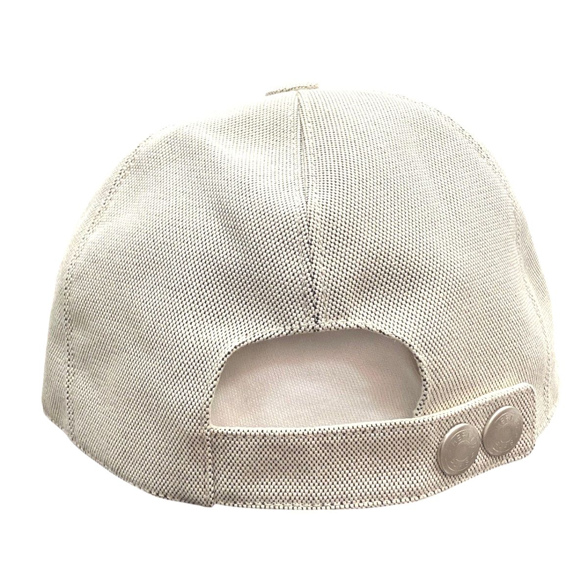 Hermes H Embroidery Cap Leather Canvas Hat — view 2