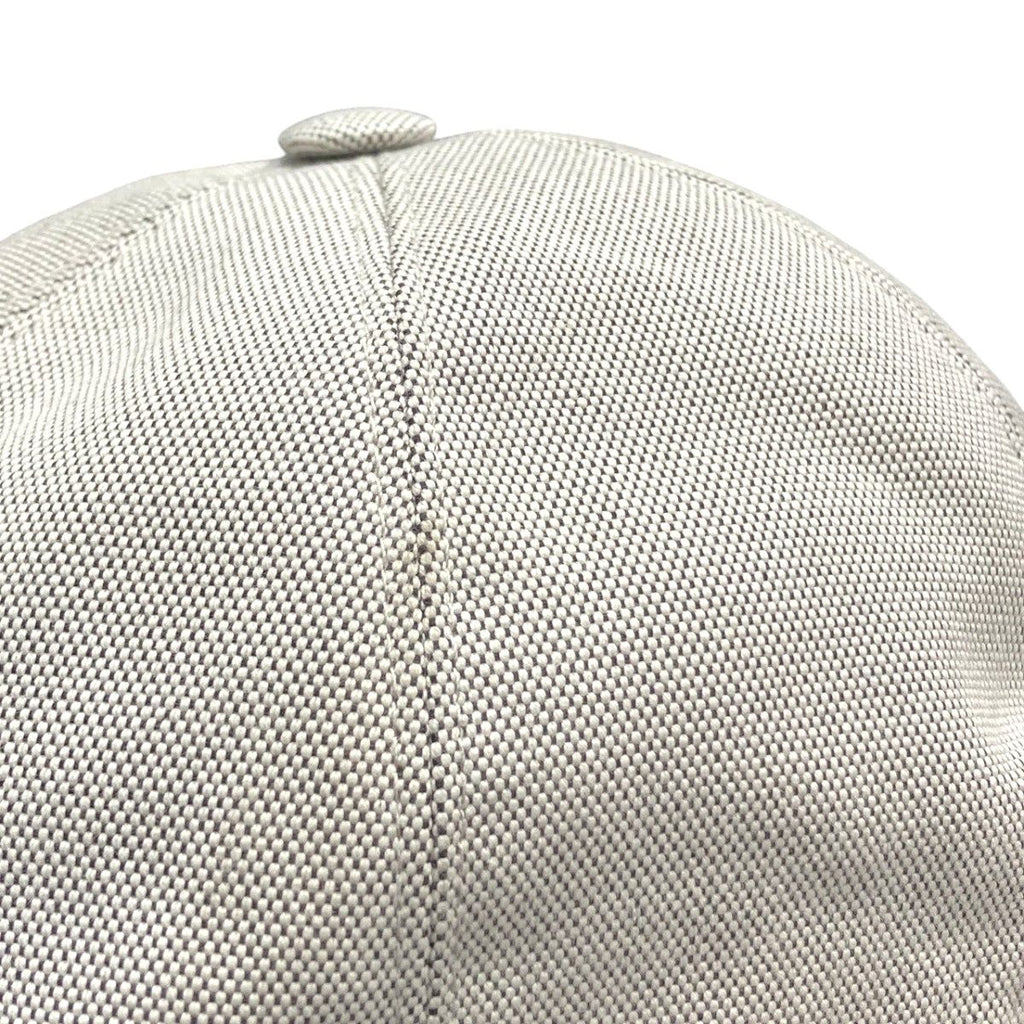 Hermes H Embroidery Cap Leather Canvas Hat — view 8