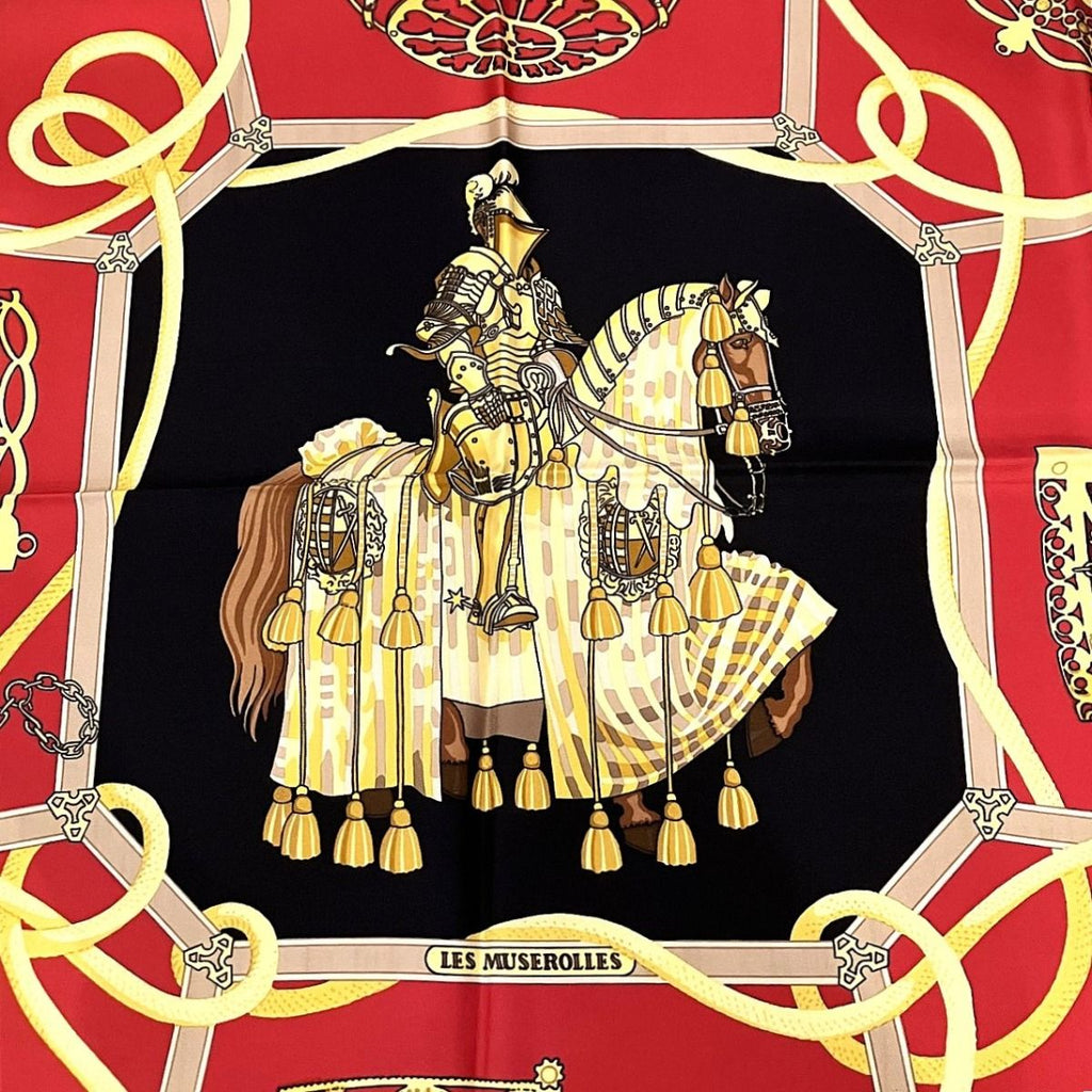 Hermes Carre 90 Nose Leather Scarf Silk — view 2