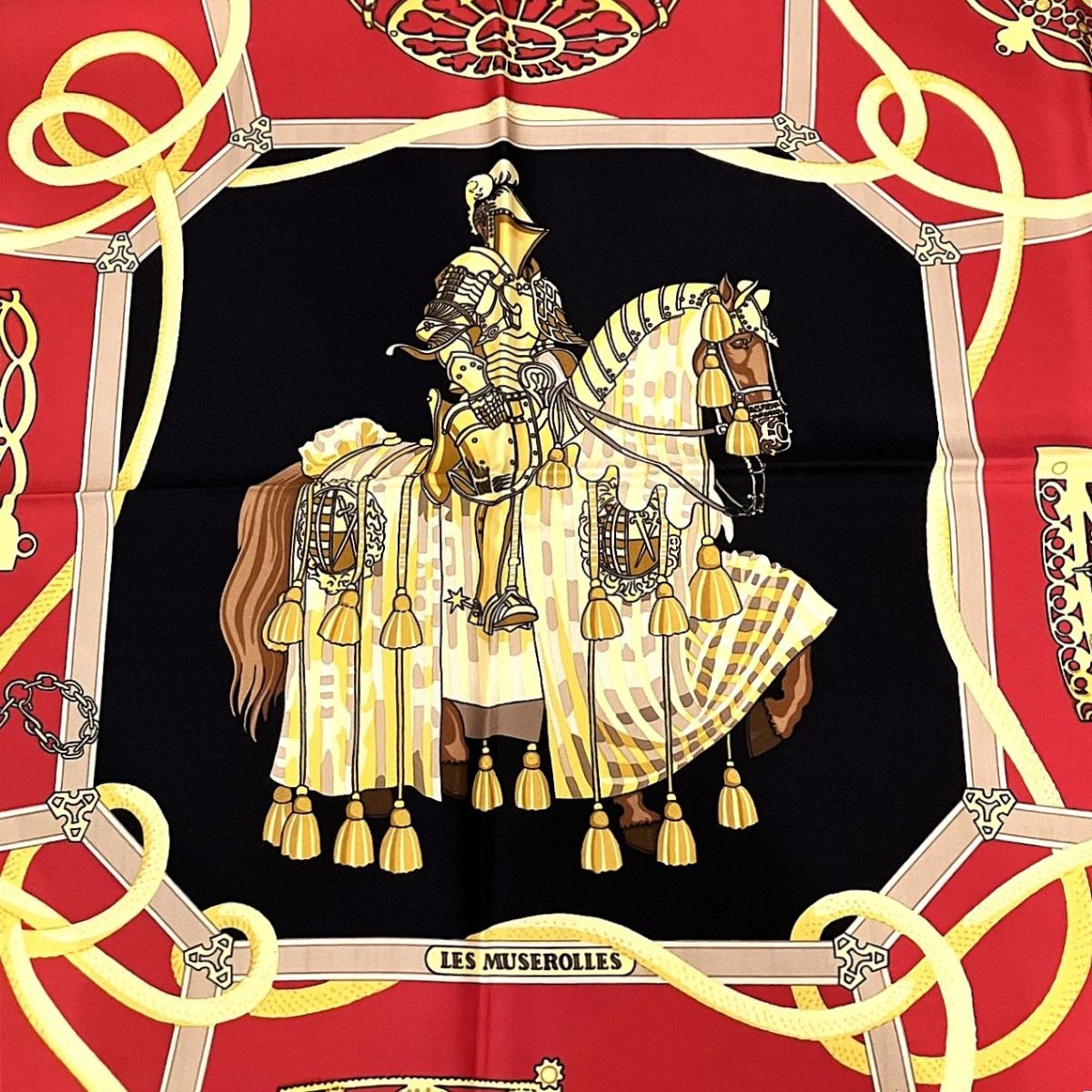 Hermes Carre 90 Nose Leather Scarf Silk — view 2
