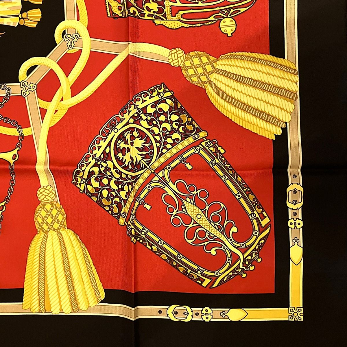 Hermes Carre 90 Nose Leather Scarf Silk — view 6