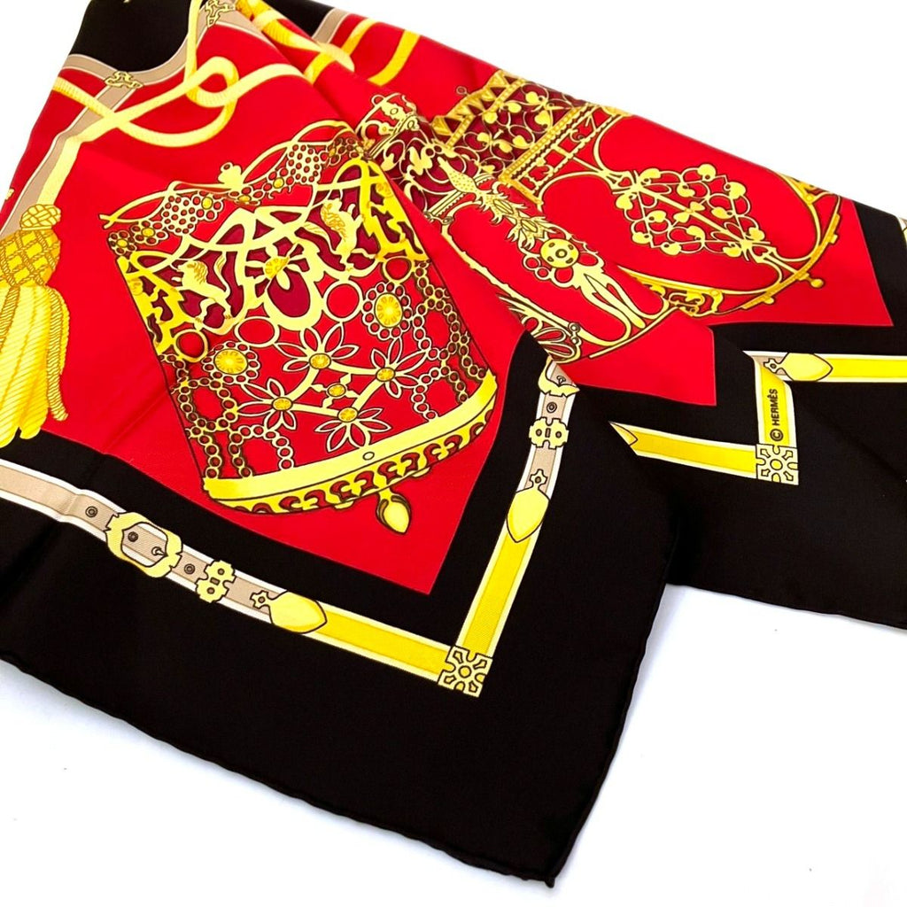 Hermes Carre 90 Nose Leather Scarf Silk — view 8