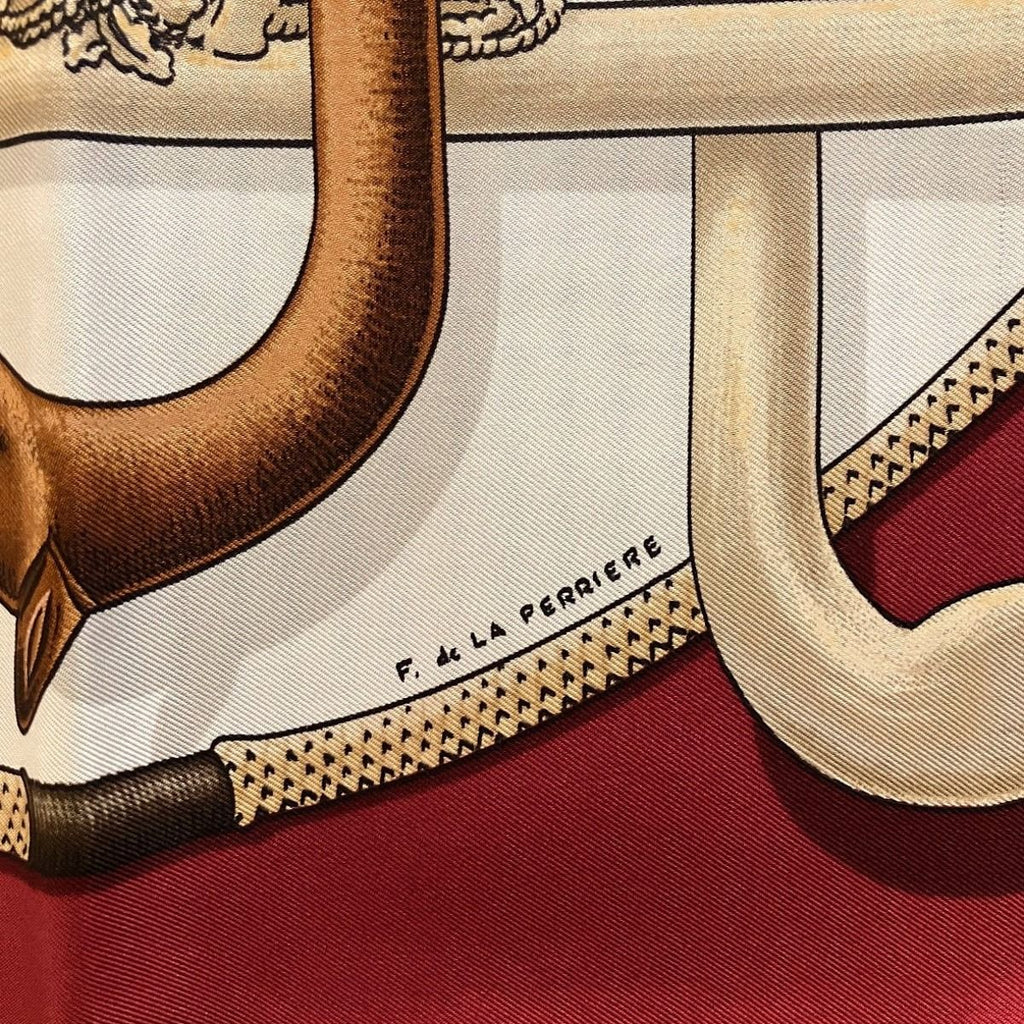 Hermes Carre 90 Cane and Decoration Scarf Silk — view 7