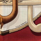 Hermes Carre 90 Cane and Decoration Scarf Silk — view 7