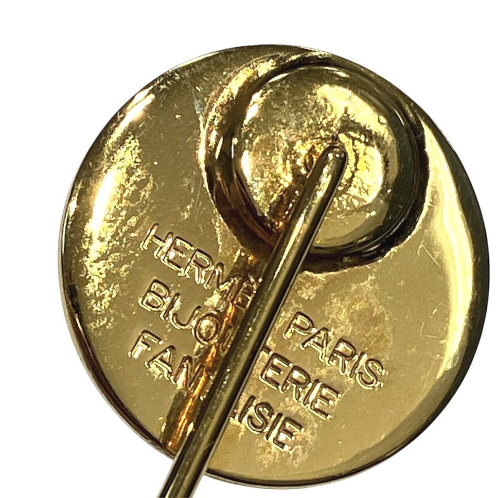 Hermes Sellier Pin Brooch Metal — view 4