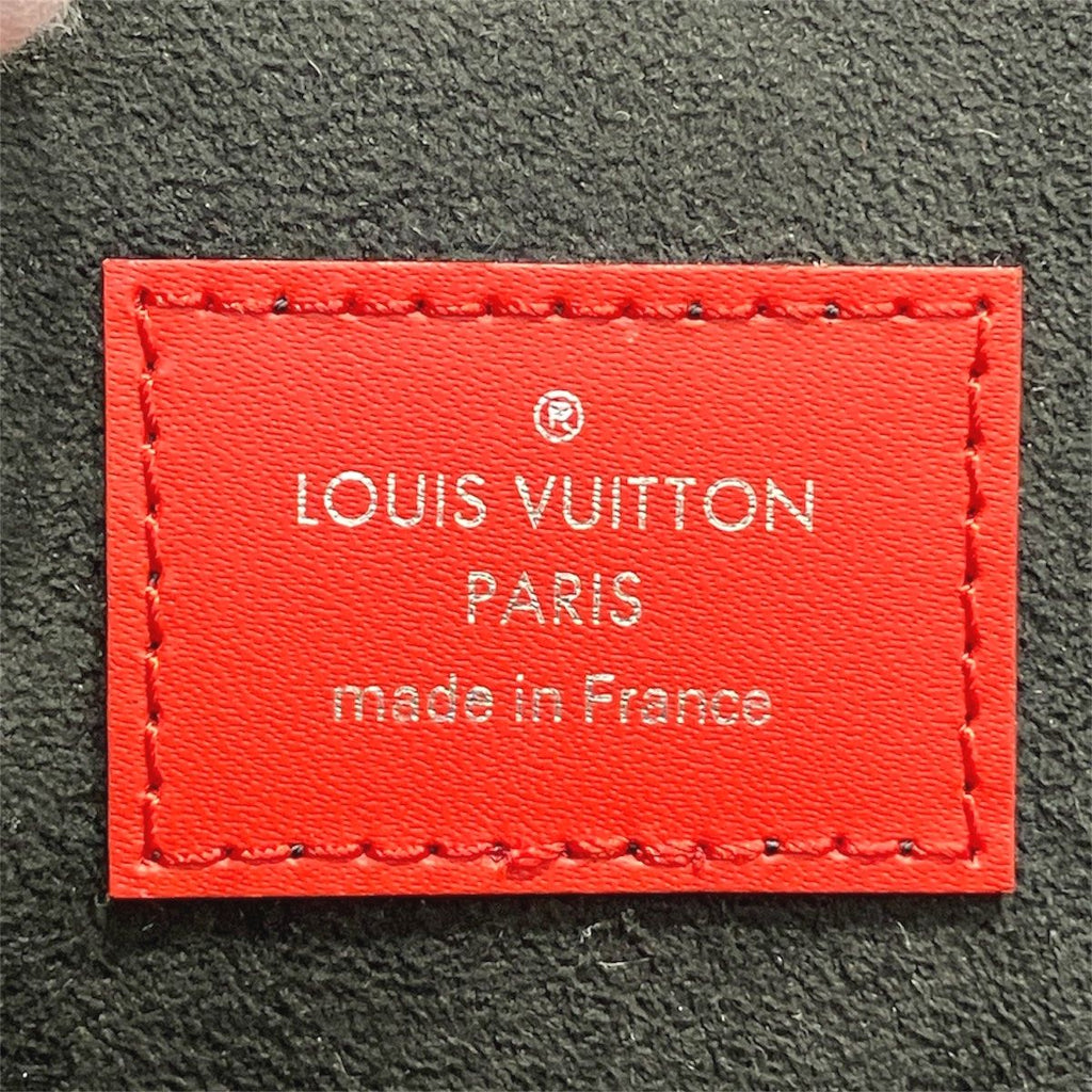 Louis Vuitton Supreme Collaboration Pochette Jules GM Epi Clutch Leather — view 4