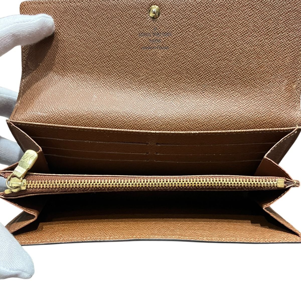 Louis Vuitton Portefeuille Sarah Monogram Bifold Wallet Canvas — view 3