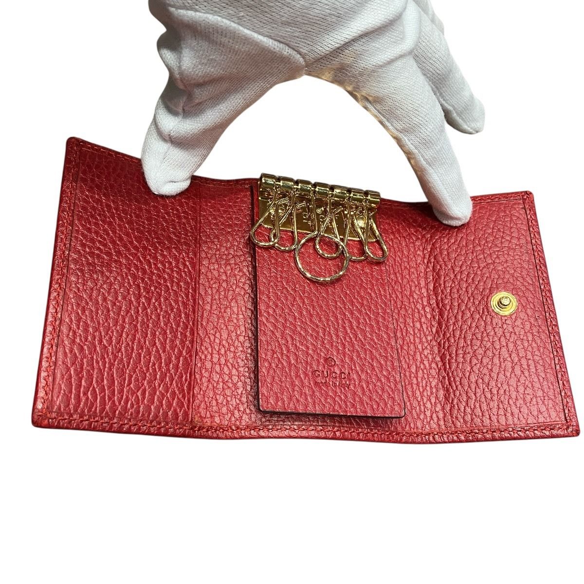 Gucci GG Marmont Key Case Leather Key Holder — view 3