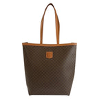 Celine Macadam Brown Leather 1 Tote Shoulder Bag