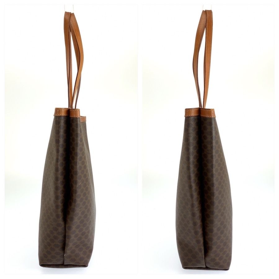 Celine Macadam Brown Leather 1 Tote Shoulder Bag — view 8