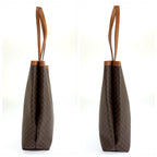 Celine Macadam Brown Leather 1 Tote Shoulder Bag — view 8