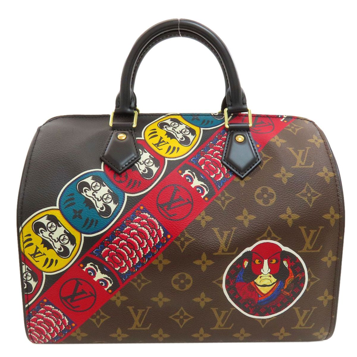 Louis Vuitton Speedy 30 Kansai Yamamoto Collaboration Kabuki Boston Bag
