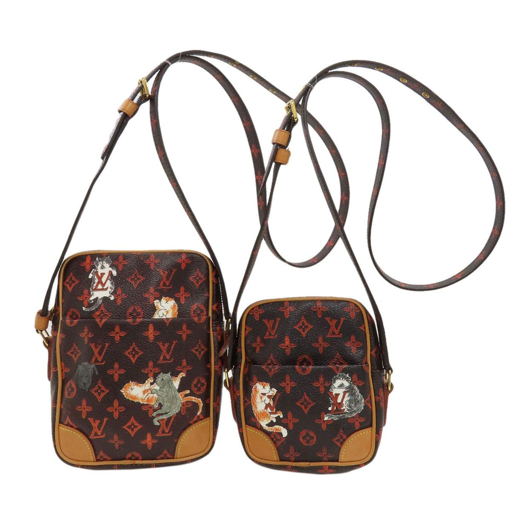 Louis Vuitton Panum Set Cat Glam Shoulder Bag Monogram Canvas